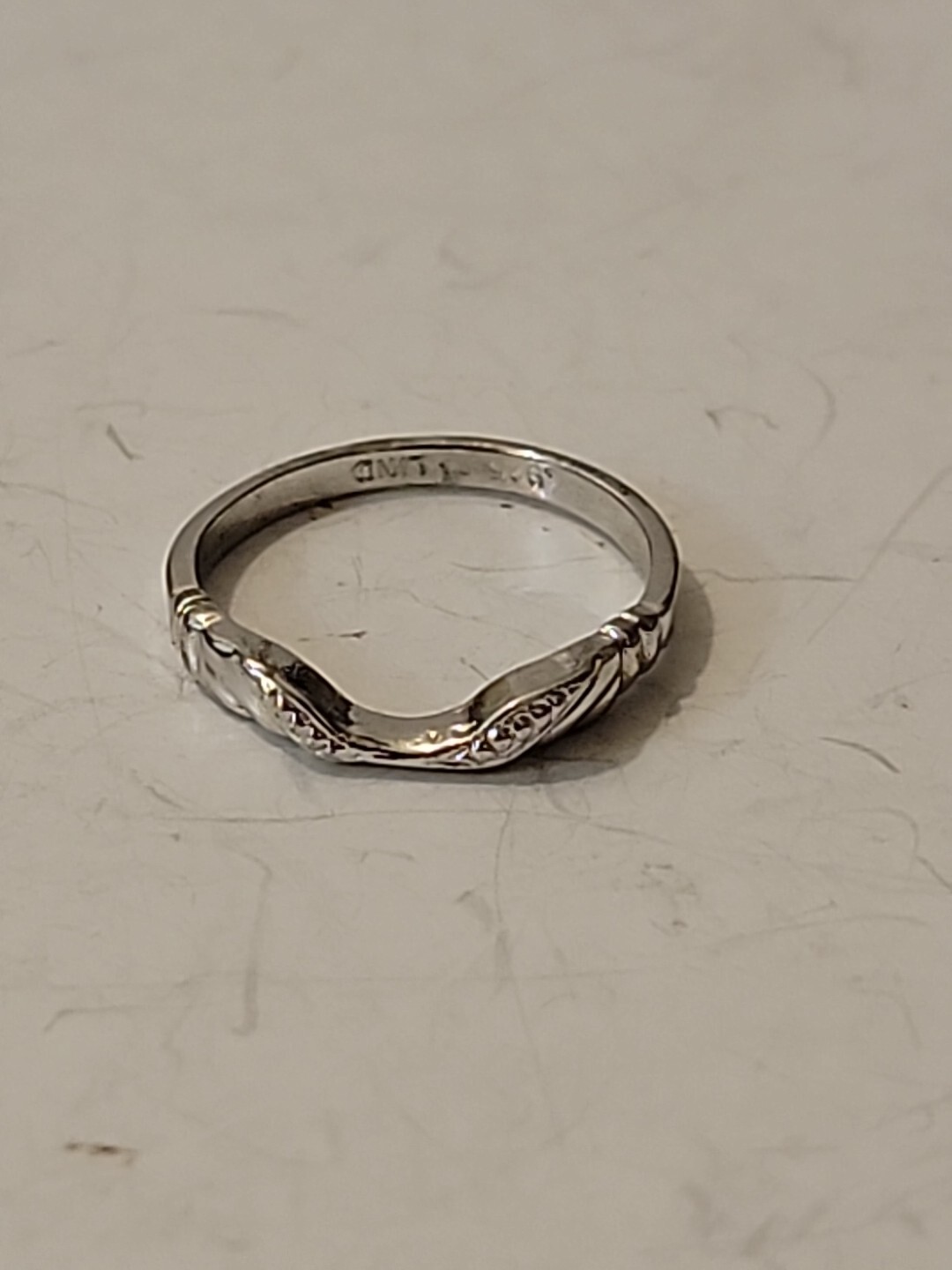 Women's Stackable Sterling 925 Silver Wedding Eng… - image 2