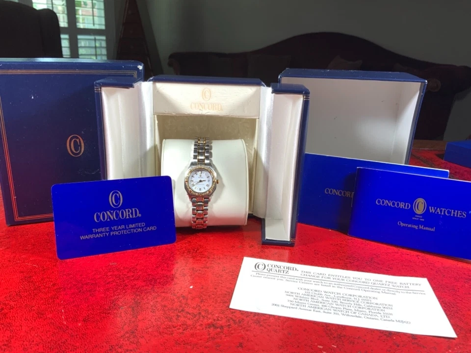 Concord Steeplechase Armbanduhr Mit Diamant Lünette 15-36-262 - Bild 2 von 4