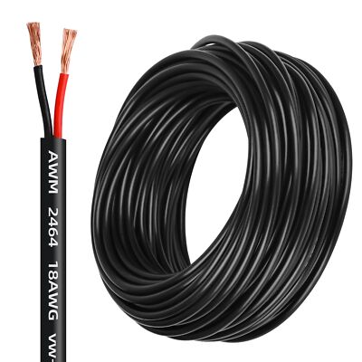 18 Gauge Electrical Wire 2 Conductor18 AWG Electrical Wire Stranded PVC Cord ...