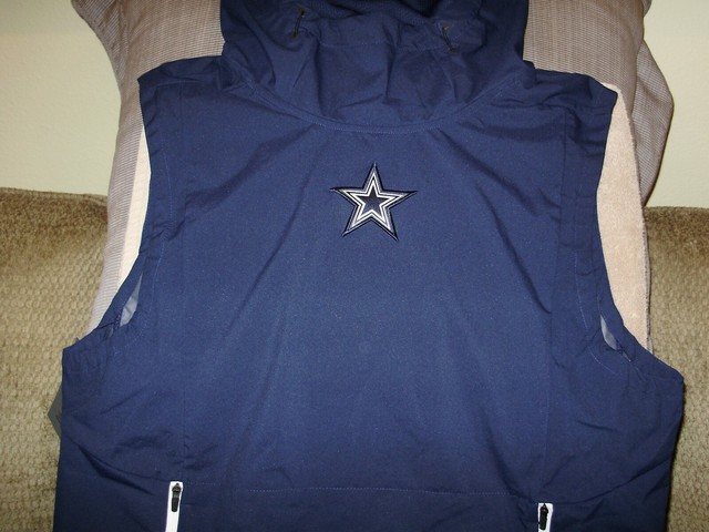 blue hoodie vest