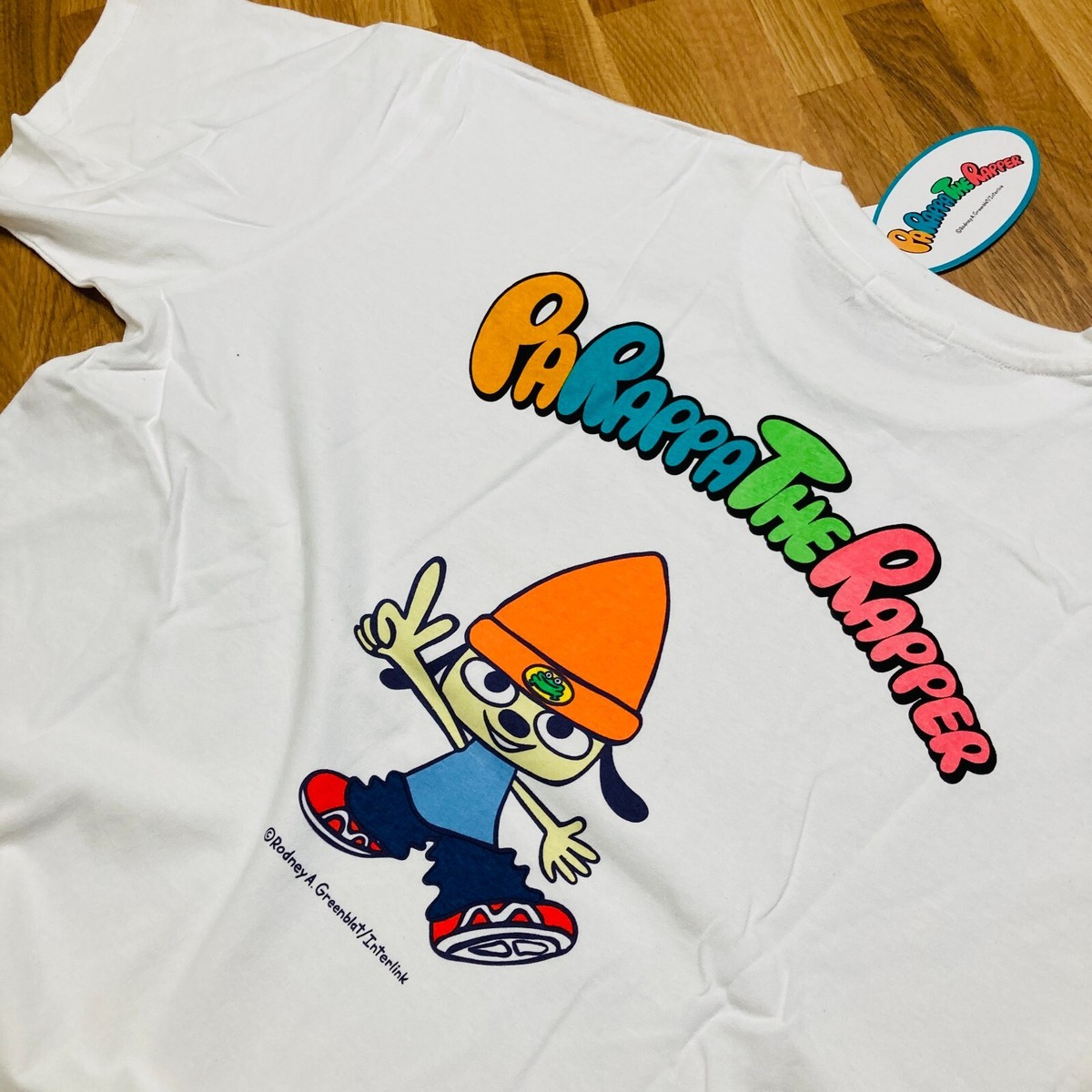 Parappa the Rapper Japanese 3L size White T-shirt 2024 Rodney Pose