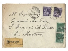 1944 R.S.I. RECOMMENDED LETTER OF 11-11-1944 - SENT FROM BORGOFORTE 