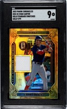 2023 Panini Chronicles Gold Standard Swatches #GSS-EC Evan Carter /99 SGC 9 MT!