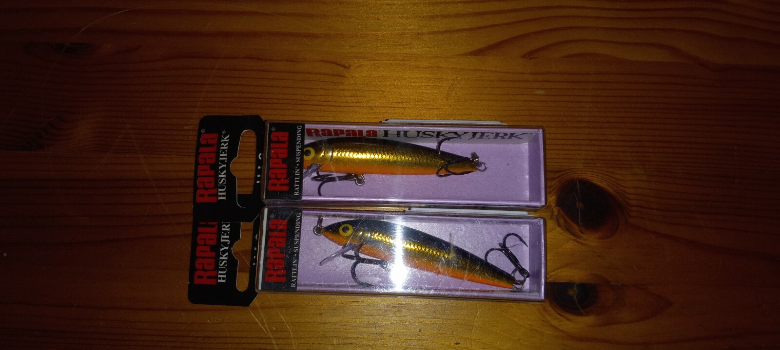 (2) Набор многоцветных наживок для джерка Rapala Husky Jerks Model HJ-8 — НОВИНКА!!!!