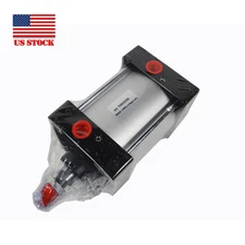 SC 100X50 Standard Pneumatic Cylinder Double Acting Single Rod 4" Bore 2" Stroke