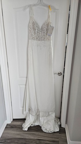 Justin Alexander wedding dress. NWT . Size 12. Flora style 88286. Ivory. - Picture 3 of 16