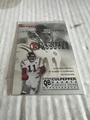 Dante Culpepper 2002 Donruss Football Executive Producer #EP8 #0337/1000 NrMt