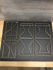 Vintage Vinyl Record Caddy Metal Rack 45 Display LP Holder Set Of 3