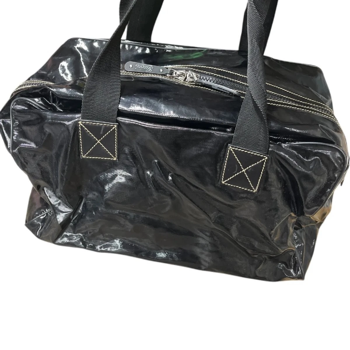Sac à main bandoulière GUCCI Crest Emblème Boston noir 349613