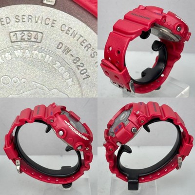 CASIO G-SHOCK FROGMAN limited DW-8201GF red Resin Solar Digital