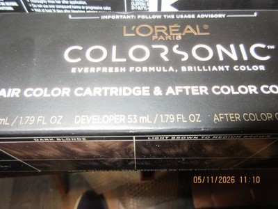 L'Oreal  Colorsonic Permanent Hair Color Cartridge Light Brown Ash Iridescent