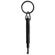 Zak Tool ZT11-LG Compact Tactical Black Round LARGE Grip SWIVEL Handcuff Key