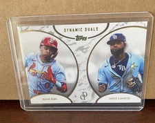 2025 Topps Dynamic Duals #46 Masyn Winn / Junior Caminero CARDINALS RAYS