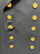 Vtg Central NYACK Fire District Dress Uniform Jacket Gold Buttons Officer Coat S
