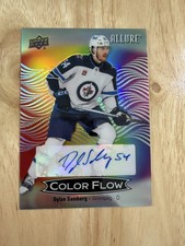 2025-26 Upper Deck Allure Dylan Samberg Color Flow Full Rainbow Auto #CFA-DSJets