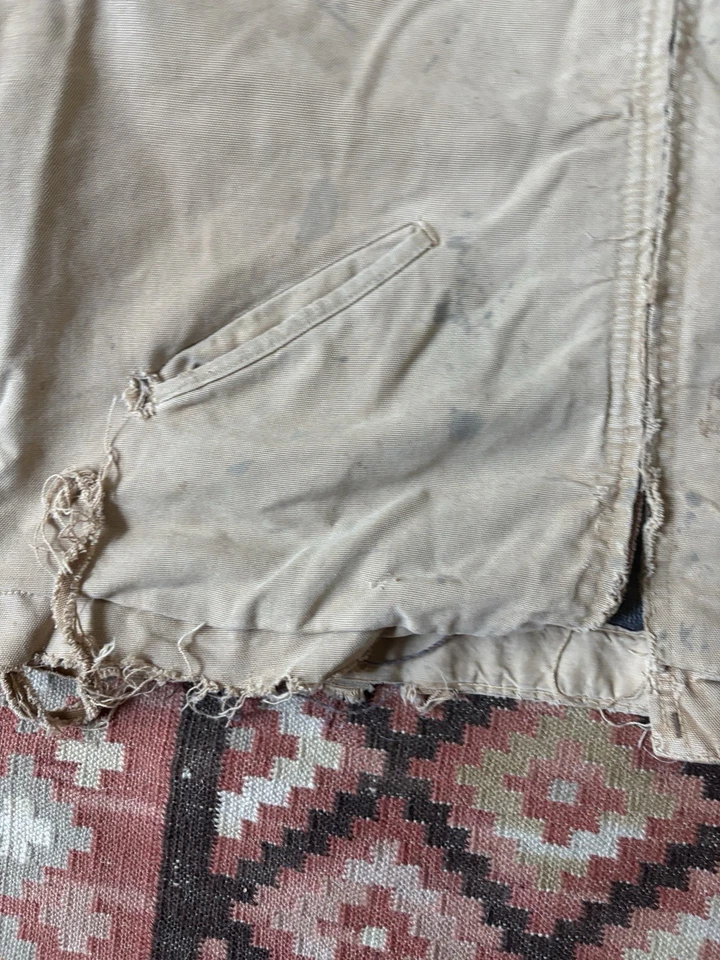 Jaqueta de trabalho vintage Carhartt Detroit década de 1970 tamanho 48 - Imagem 3 de 4