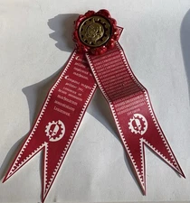 Warhammer 40k Adeptus Mechanicus Skull Gear Pin Purity Seal - Gold & Wax