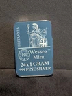 Boxset of 24 x 1 gram Britannia Silver Bars - Total Of 24g 999 Fine Silver - New