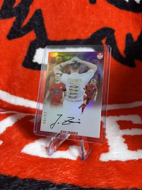 Kaiserslautern 125 Jahre Ultimate Dropz Jean Zimmer OnCard Autogramm 06/93 FCK
