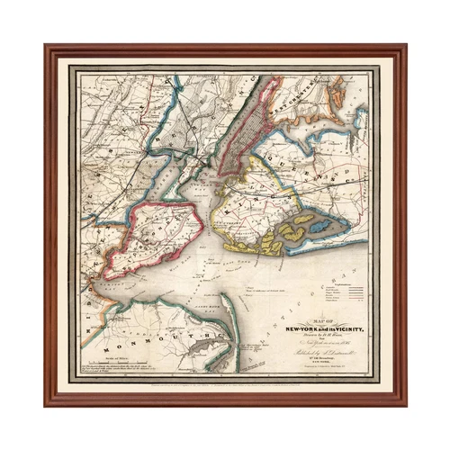 Old Map of New York City, NY 1836 - Vintage New York City Ne - Picture 1 of 29