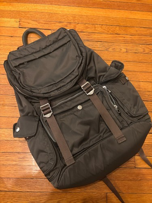 #ad #ad Porter International Brown Nylon Backpack NEW $150.00