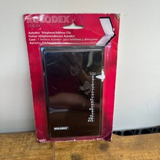Vintage 1998 Rolodex Mobile Autodex Telephone Address File Black 67457 AB100BLK