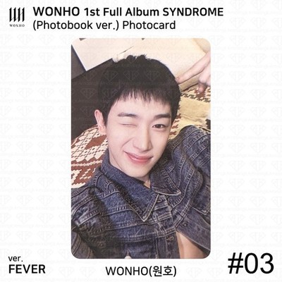 WONHO 1st Full Album SYNDROME Photobook ver. Official Photocard