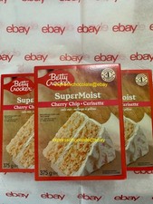 BETTY CROCKER SUPER MOIST CHERRY CHIP CAKE MIX 375g 3 BOXES FAST SHIPPING