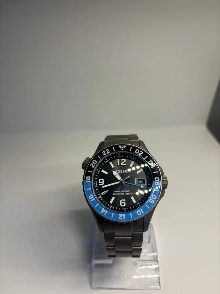 Fossil Blue Titanium GMT LE1100 - Caja y papeles de buceo 200M - Edición limitada Foto 4 de 4