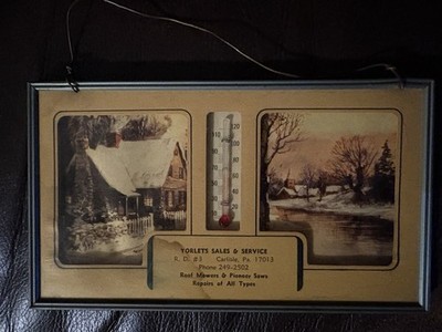 Vintage Yorlet Sales and Services Advertising Thermometer Carlisle, PA