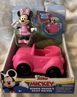 <!--F#f_0-->Disney Junior Mickey Toy Minnie Mouse Daily Driver Poseable Figure Pink Car<!--F/-->