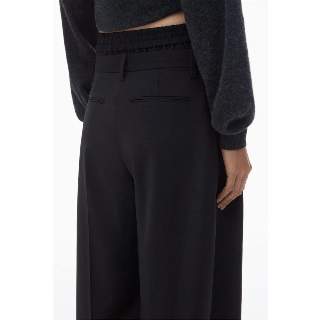 Alexander Wang pantalone sartoriale vita bassa slip boxer a vista donna S $695 prezzo consigliato