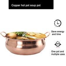 Neu Kupfertopf 26 cm Kupferkochtöpfe mit Deckel für Herd und Induktionsherde