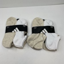 12 Pairs Adidas Socks Women's 5-10 Ankle No Show Compression NEW
