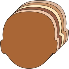 Creative Shapes Cut-Outs Face Multicultural