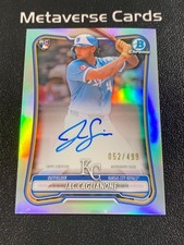 2026 Bowman Chrome Jac Caglianone Refractor Rookie RC Auto 052/499 Royals