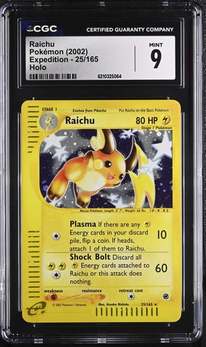 Raichu graded CGC 9 for sale on eBay