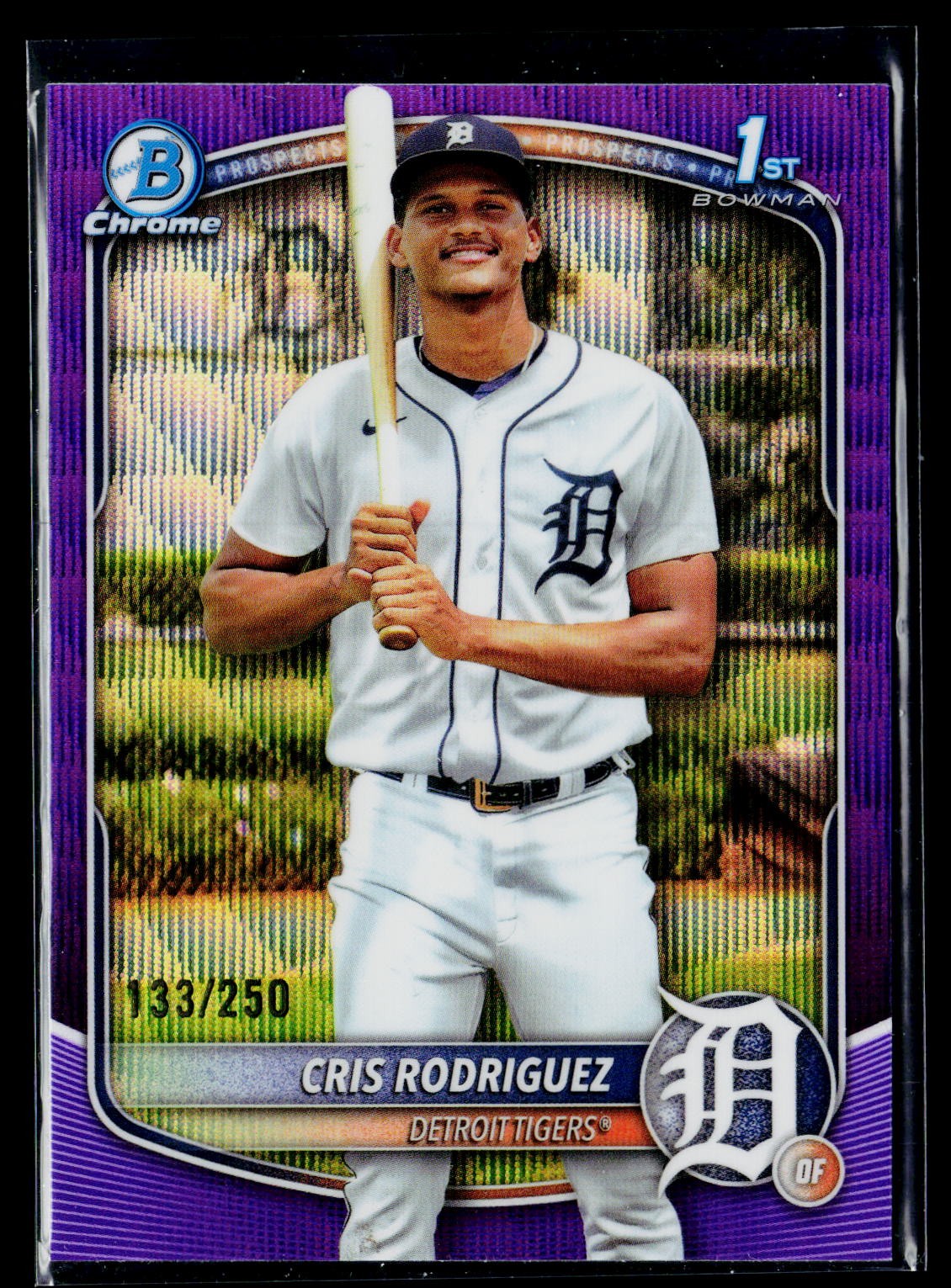 2025 Bowman Chrome #BCP-250 Cris Rodriguez Prospects Purple Wave #/250