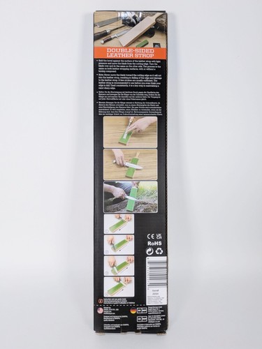 SHARPAL 205H Leather Strop Kit 8"x3" w/ Compound & Angle Guide for Knife Razor - Picture 10 of 12