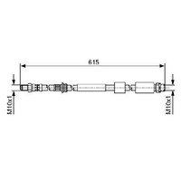 2X Bremsschlauch Vorne FüR BMW 1-Er F20 F21 3.0 11 Bis 19 Bosch B38B15A N13B16A