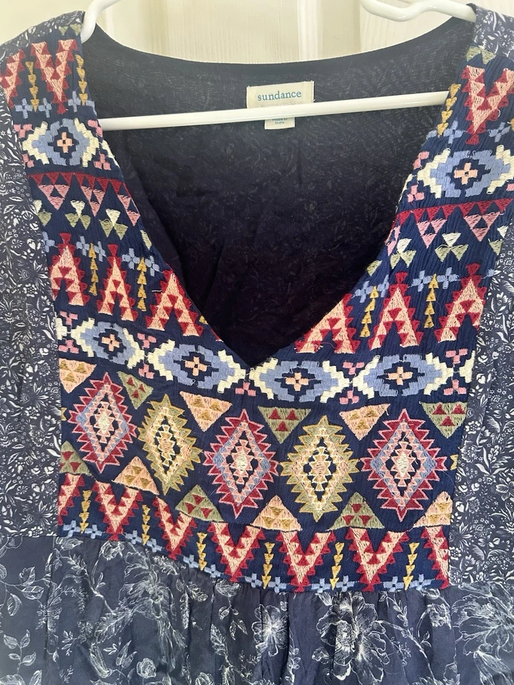 Hermoso Top Boho Sundance Bordado XL Foto 3 de 4