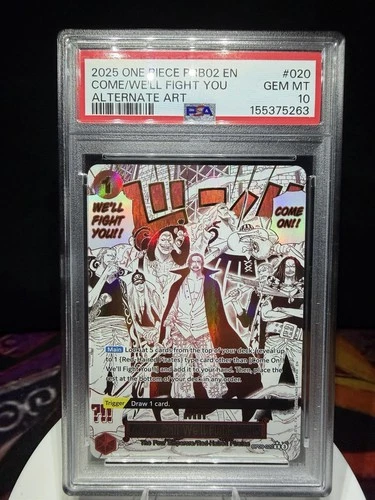 Come On!! We'll Fight You!! (Alternate Art) OP09-020 PRB 02 PSA 10