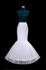 A Line 1 Hoop Mermaid Petticoat One Size, White - 24492
