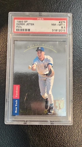 1993 UD SP Foil #279 Derek Jeter New York Yankees RC Rookie HOF PSA 8.5