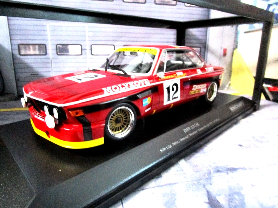 BMW 3.0 CSL Coupe TW 24h Spa Winner 1974 #12 Peltier Dieudonnee Minichamps 1:18