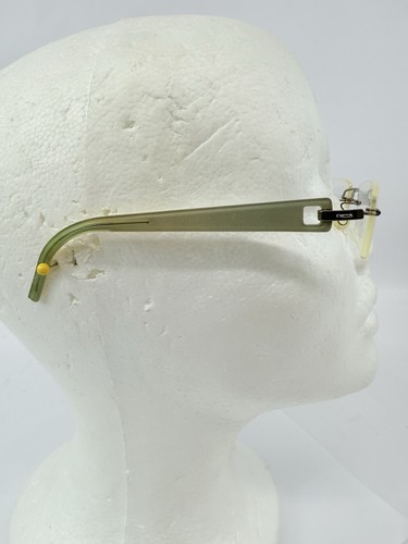 Lindbergh Spirit Titanium Col K52 125 mm Green Silver Rimless Eyeglasses W/ Rx - Bild 4 von 22