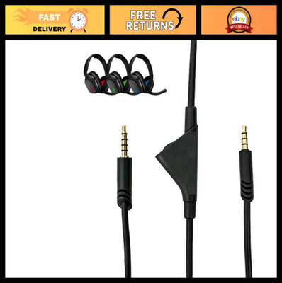 2.0M Volume Control Audio Aux Cable for Headsets, PC, Xbox One, PS4/PS5 - 3.5mm