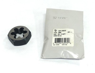Cle-Line Type 0660 3/4NPT 14 Thread Carbon Hex Die C65575 NOS