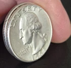 Lot of 2 (Two) 1964 Washington Quarters 90% Silver: 1964 & 1964 D