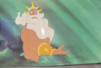 Disney The Little Mermaid 1989 King Triton Animation Cel